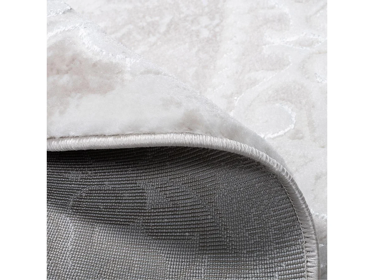 Tappeto orientale Ø200 cm rotondo tessuto beige modello ancestrale BALROD