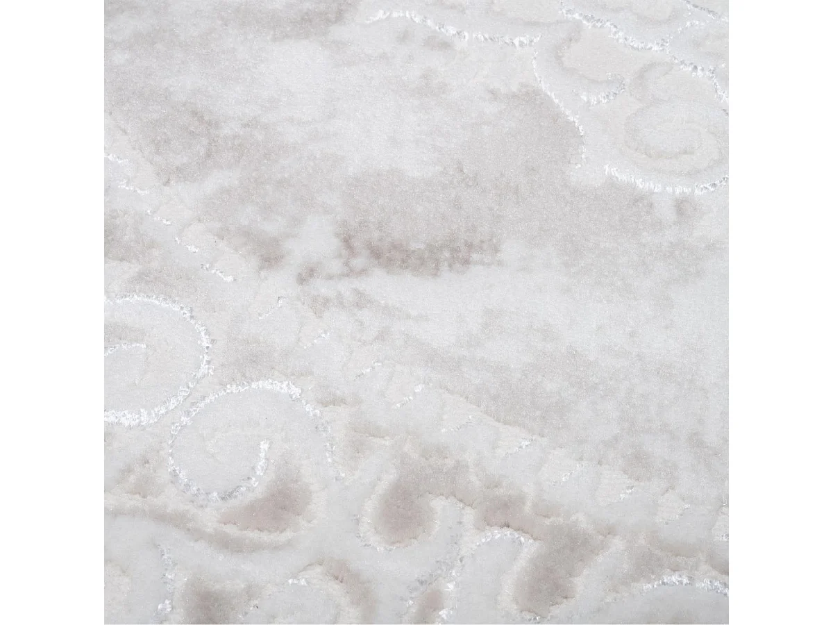 Tappeto orientale Ø200 cm rotondo tessuto beige modello ancestrale BALROD