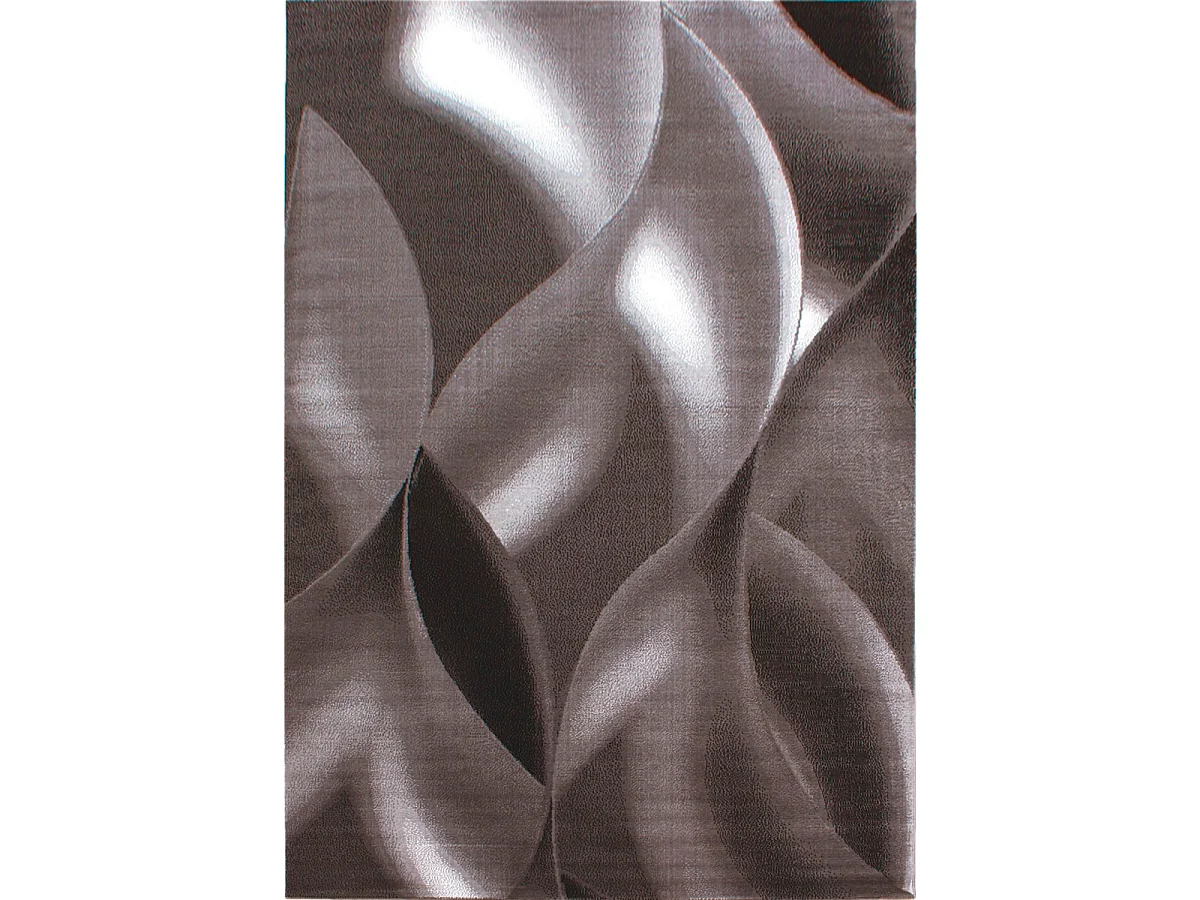tapis entrée 80x150 tissé marron clair et marron foncé motif géométrique