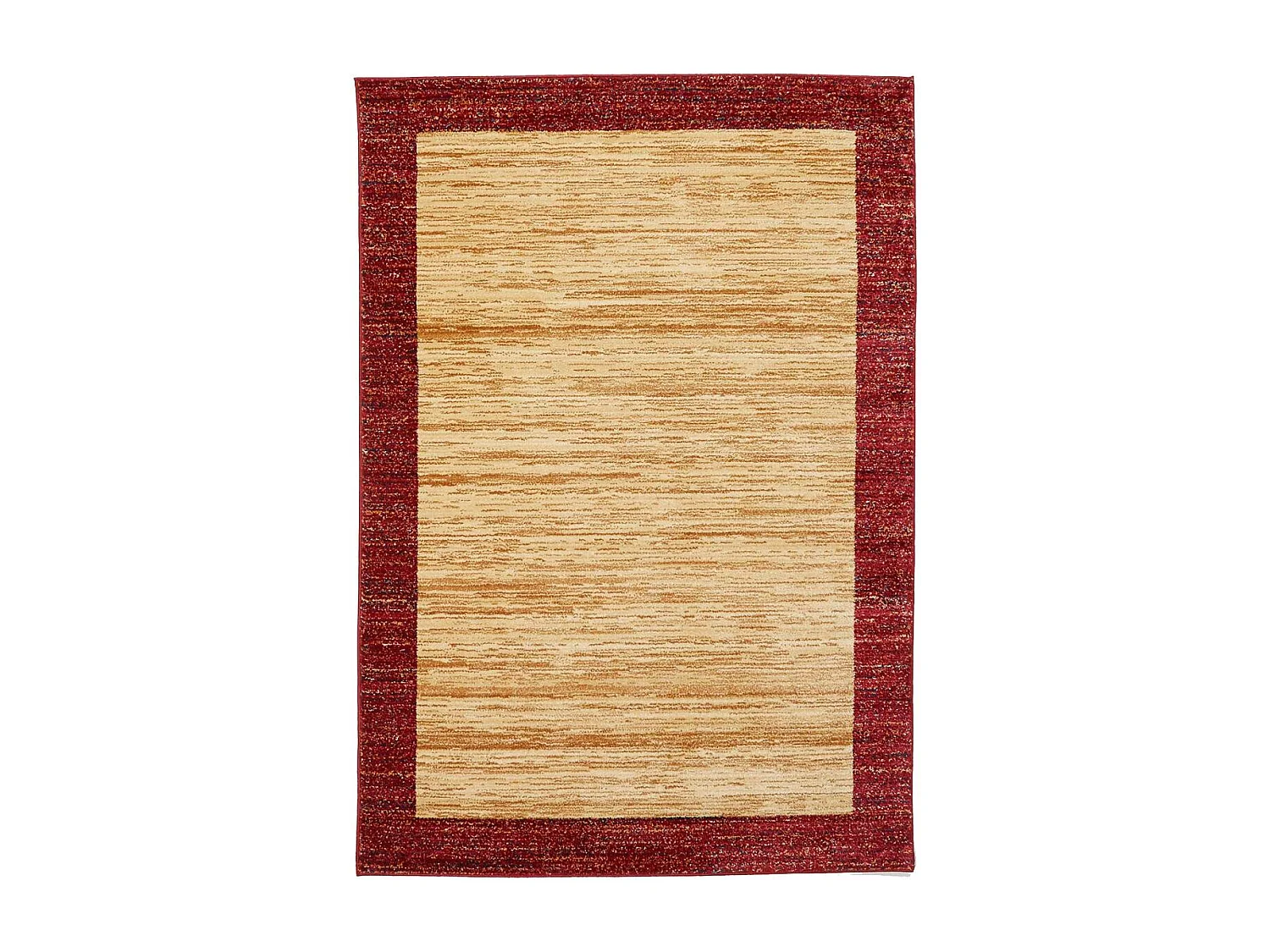 tapis salon 120x180 tissé beige rectangle motif simple CHOBAY 2