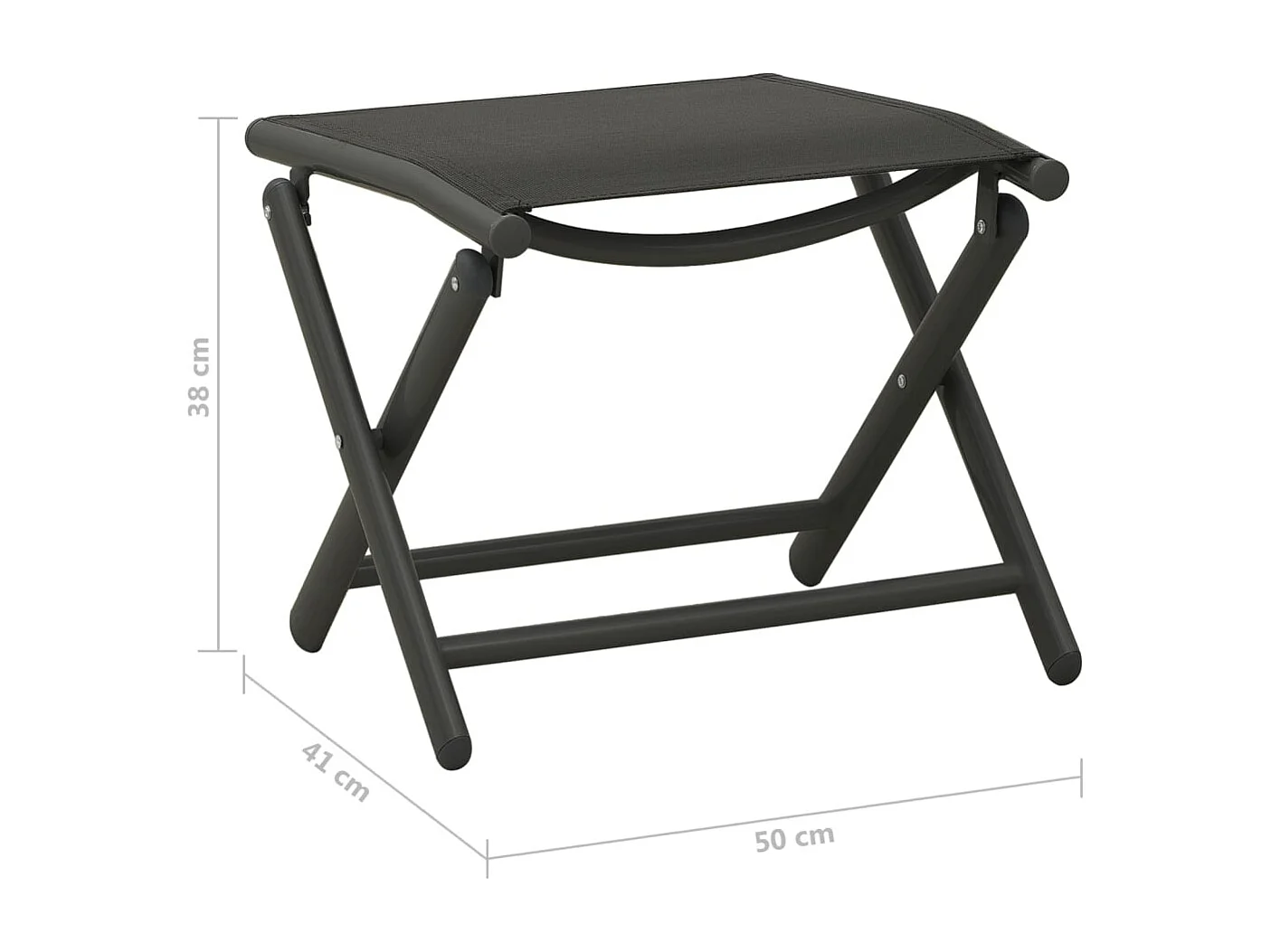 Muebles de jardín 9 piezas Negro y antracita