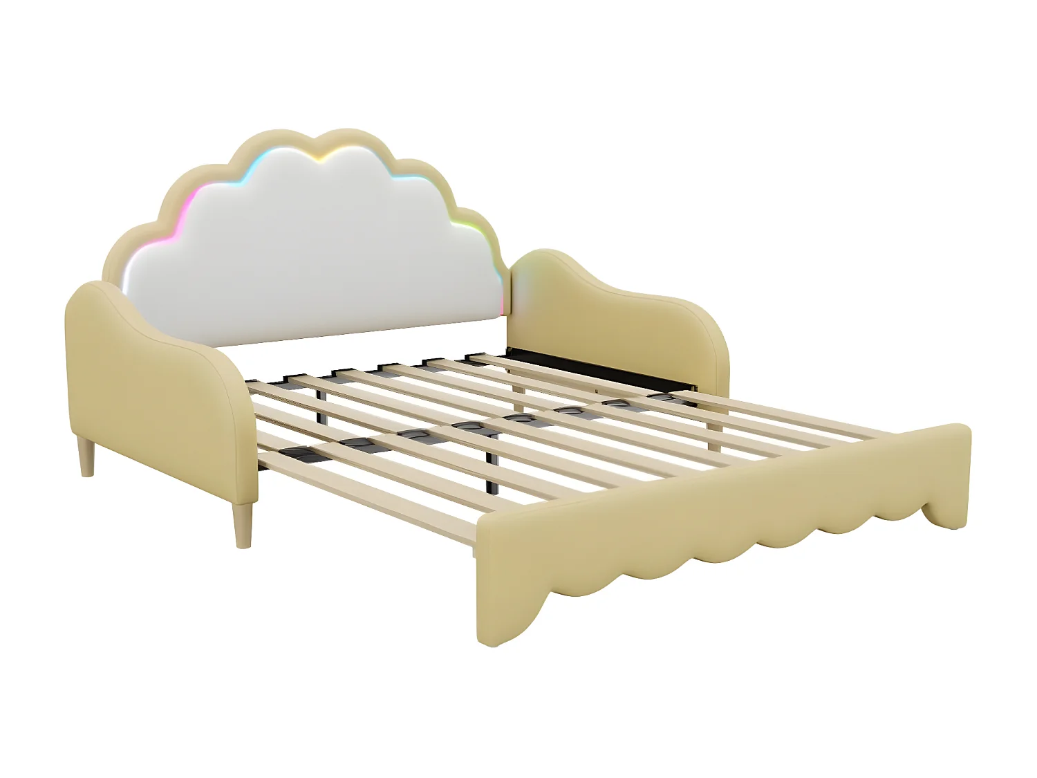 Lit convertible Sofabett 140*200cm,  jaune