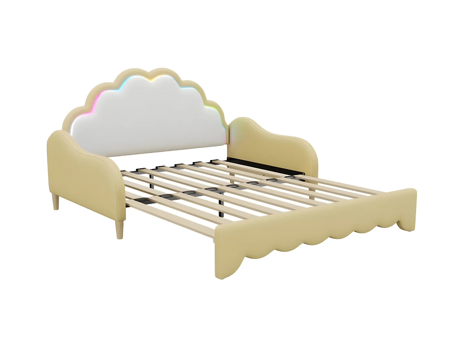 Lit convertible Sofabett 140*200cm,  jaune