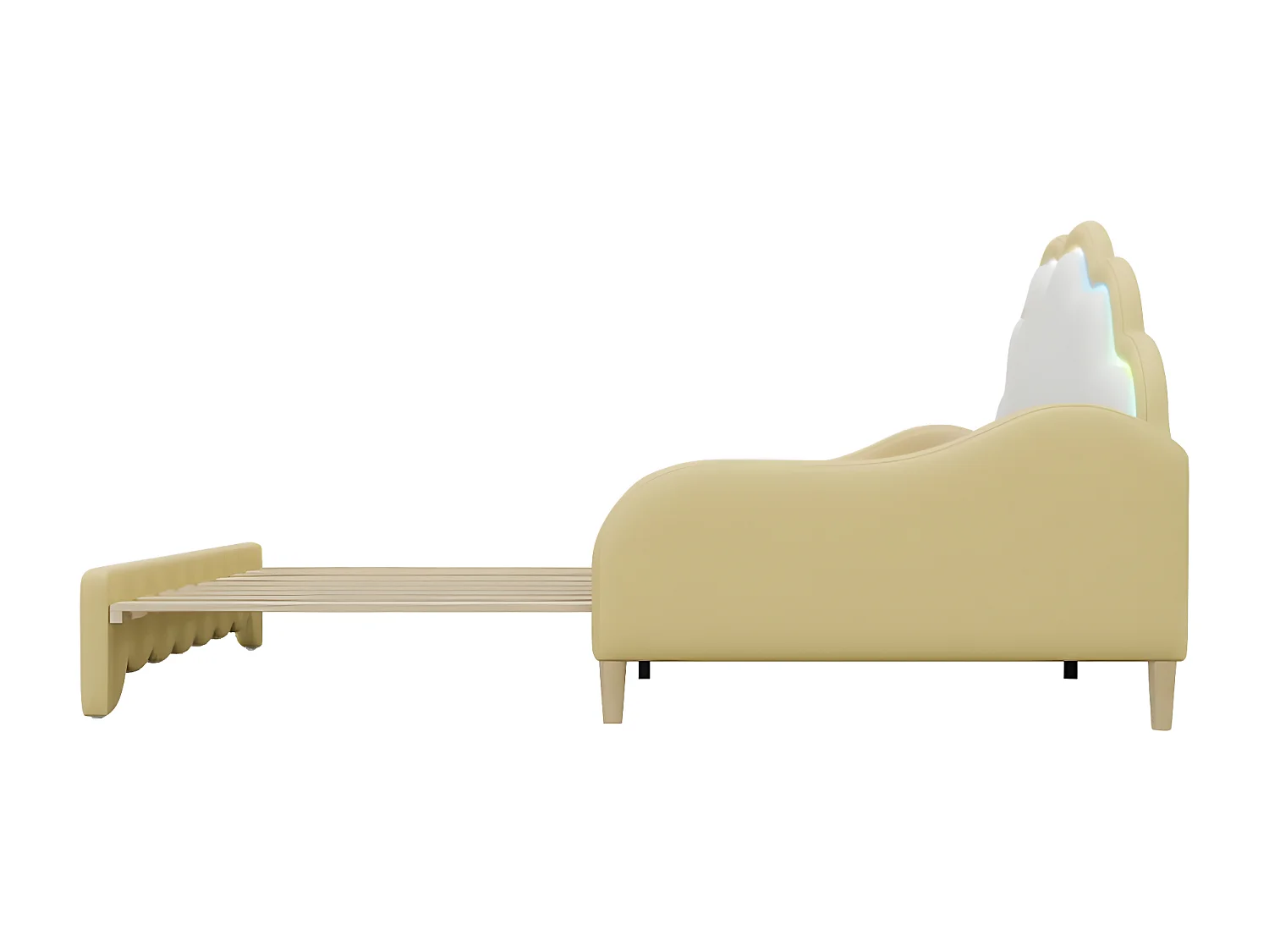 Lit convertible Sofabett 140*200cm,  jaune