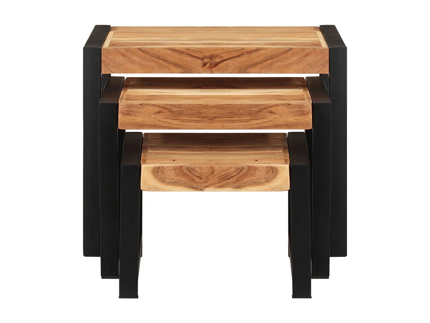 Tables gigognes 3 pcs Bois solide