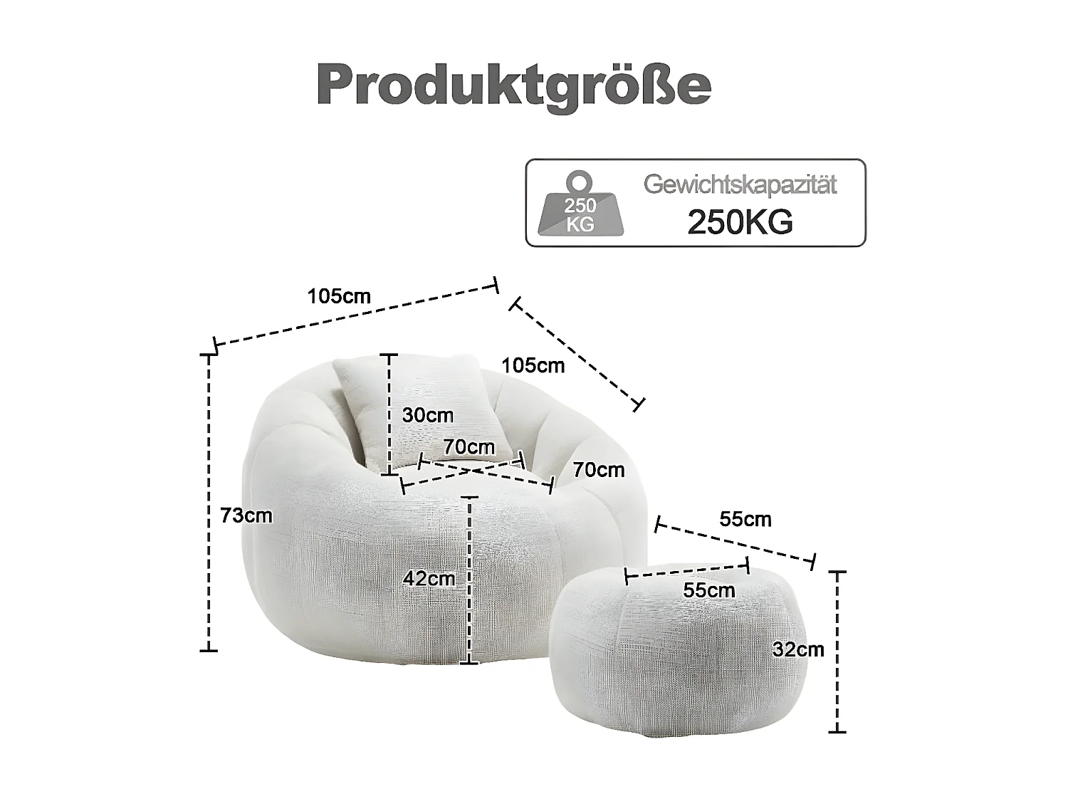 Comfortabele ronde draaistoel, 360 graden draaibaar