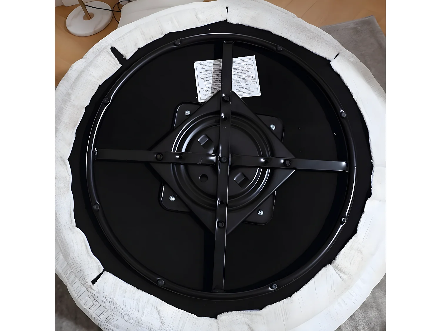 Comfortabele ronde draaistoel, 360 graden draaibaar