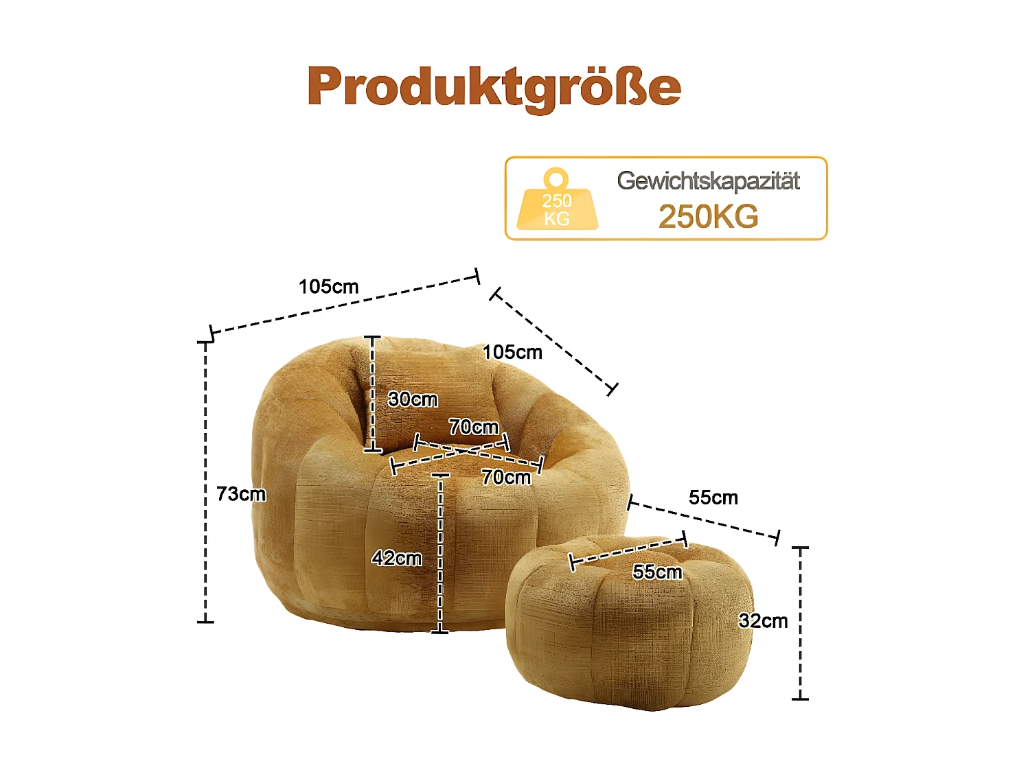 Fauteuil pivotant rond confortable, rotation à 360 degrés, canapé super doux