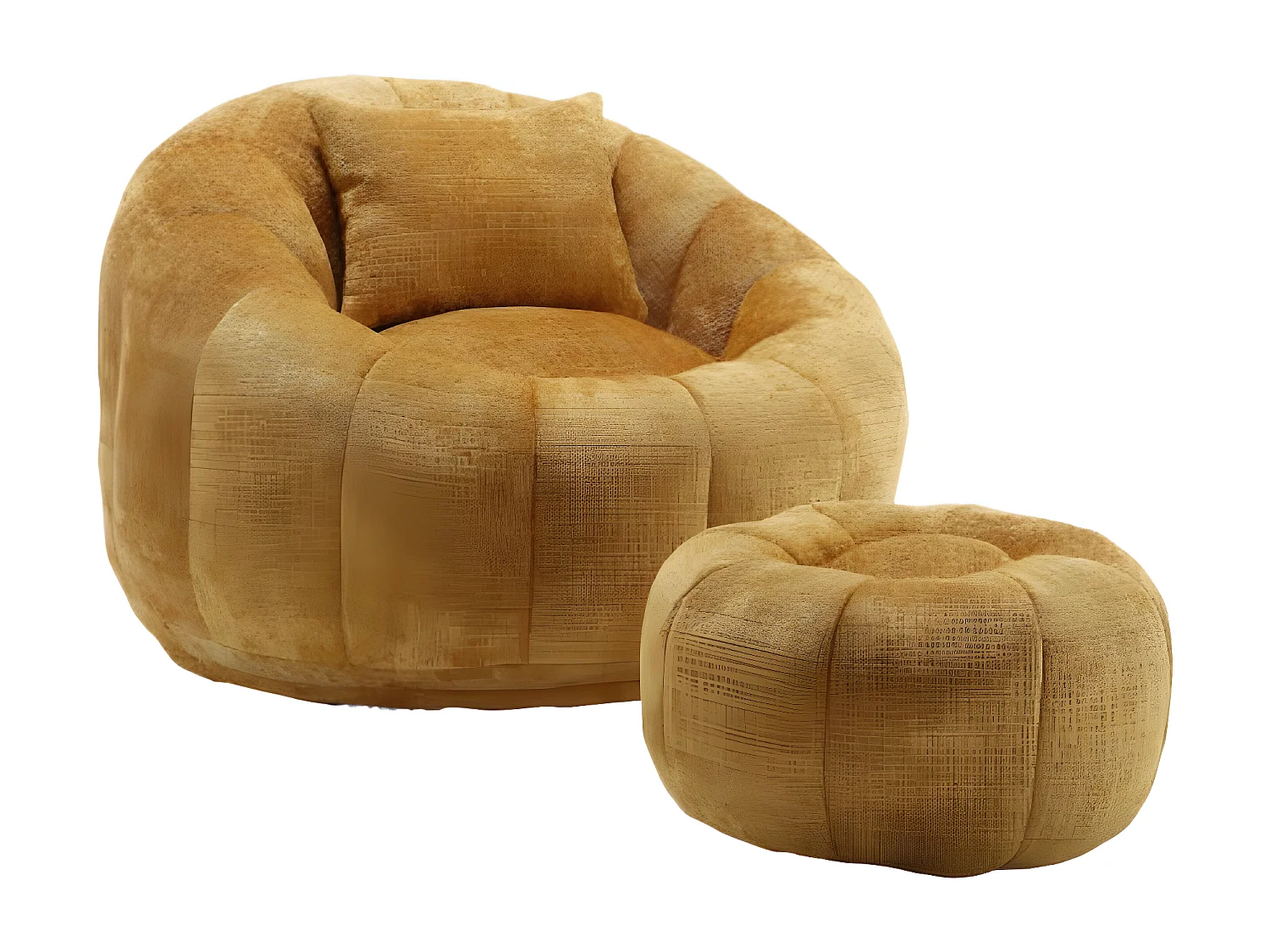 Fauteuil pivotant rond confortable, rotation à 360 degrés, canapé super doux