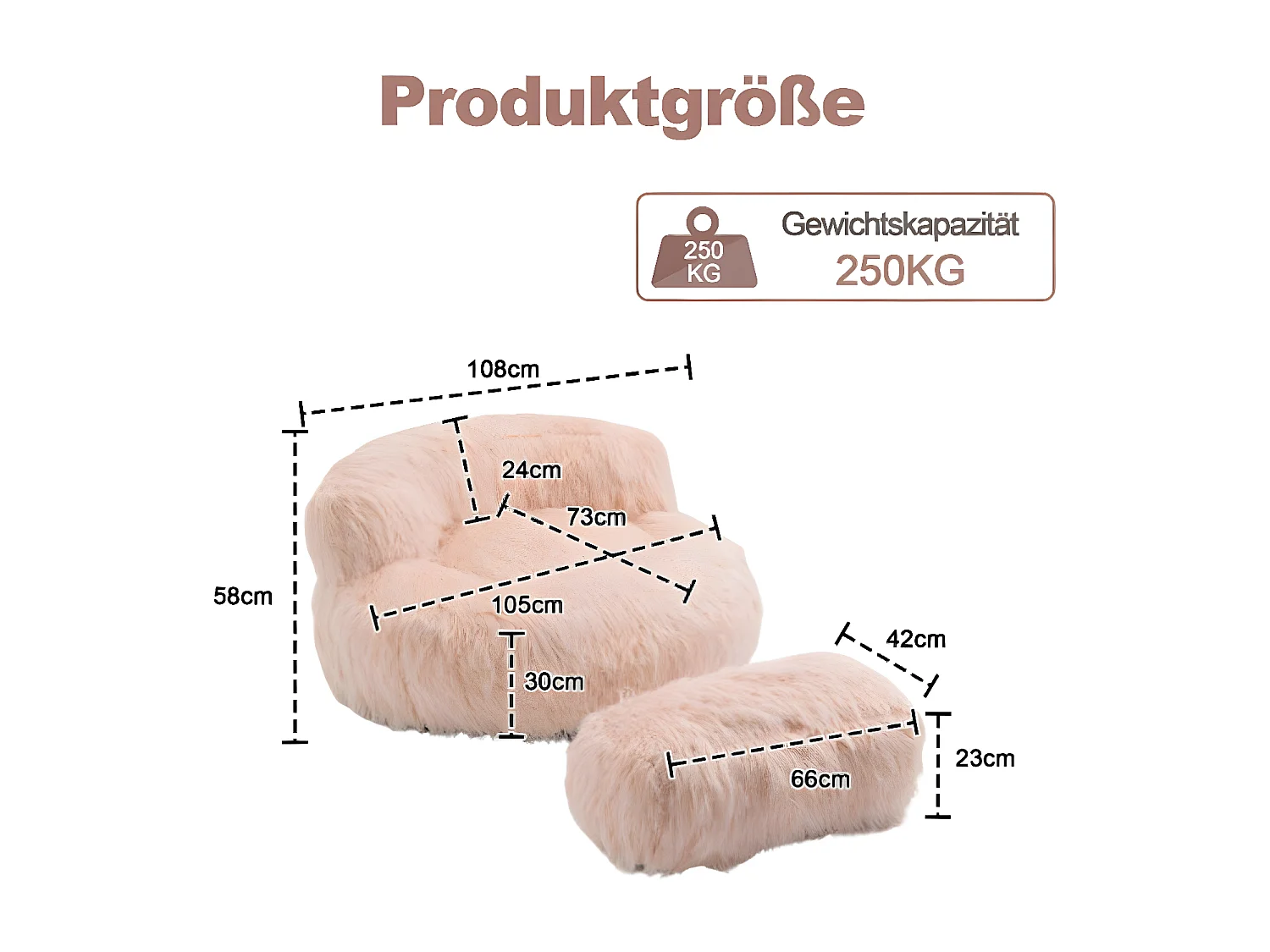 Comfortabele en zachte fauteuil met voetensteun voor volwassenen