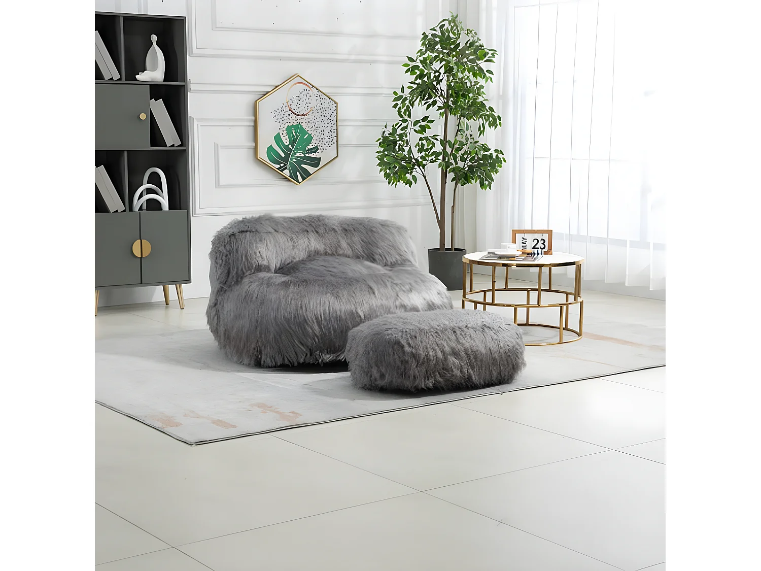 Fauteuilstoel met voetensteun, comfortabel en knus