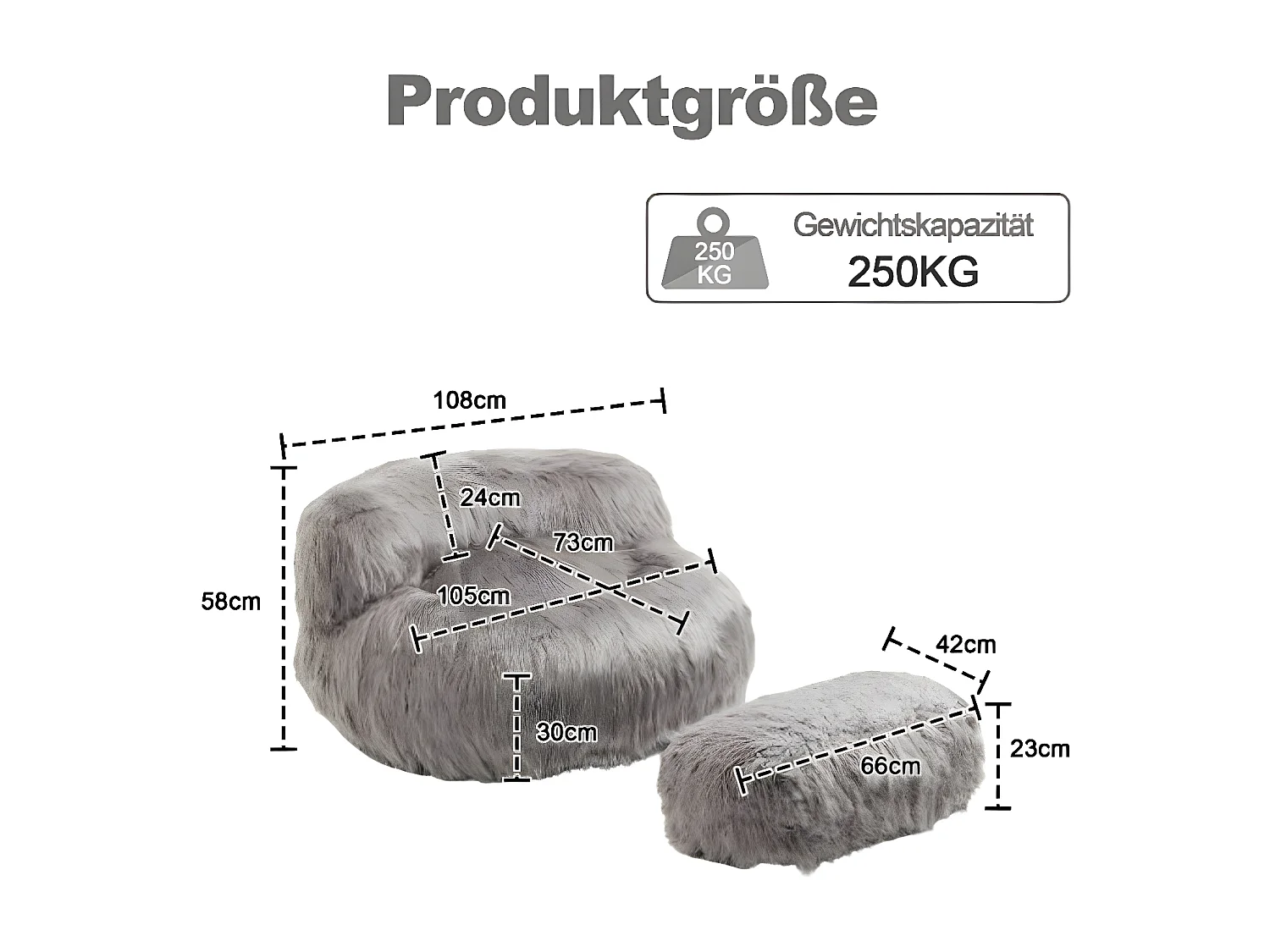 Fauteuilstoel met voetensteun, comfortabel en knus