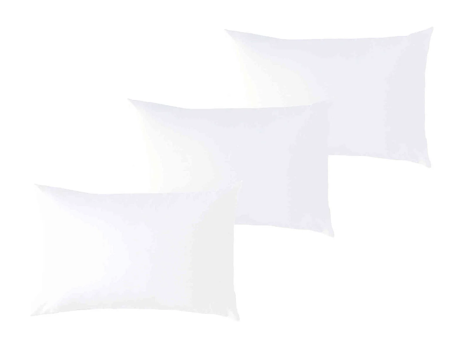 Lot de 3 taies d'oreiller bébé coton bio blanc