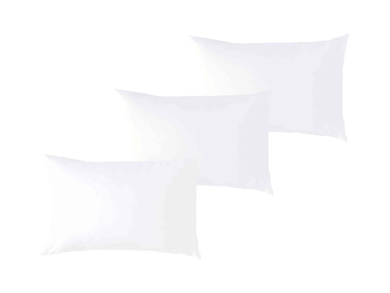 Lot de 3 taies d'oreiller bébé coton bio blanc