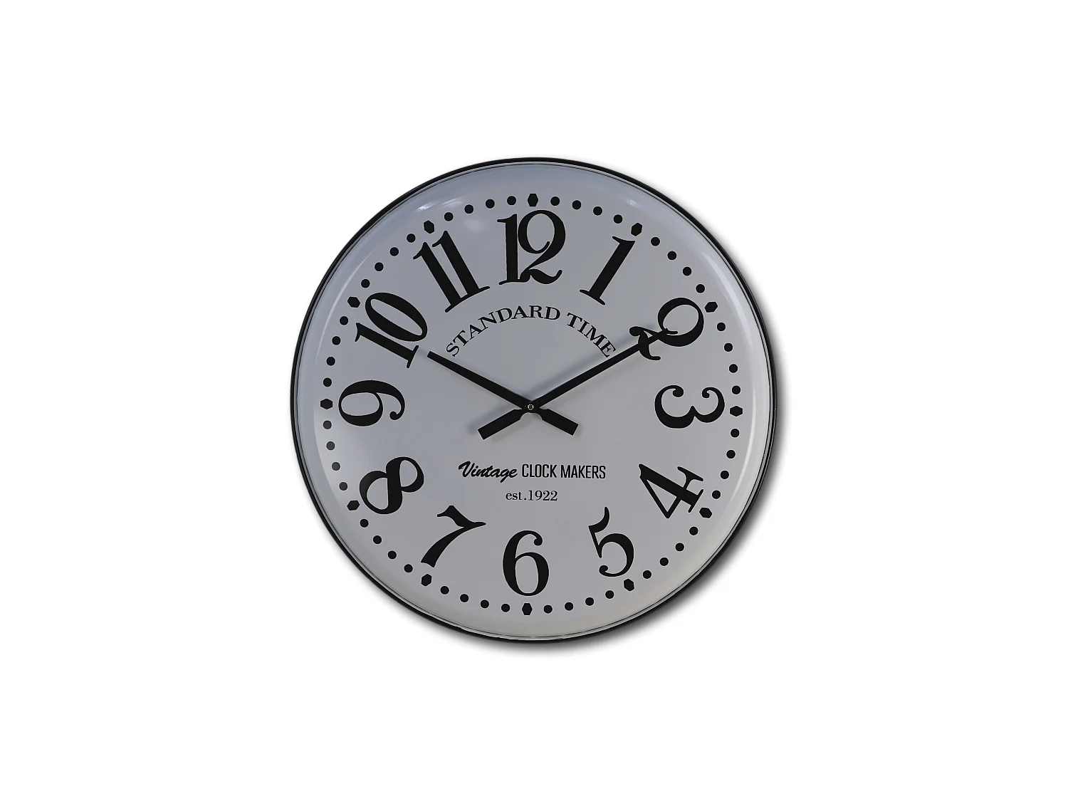 Roman - Horloge murale - fer - blanc - 62 x 5 x 62 cm