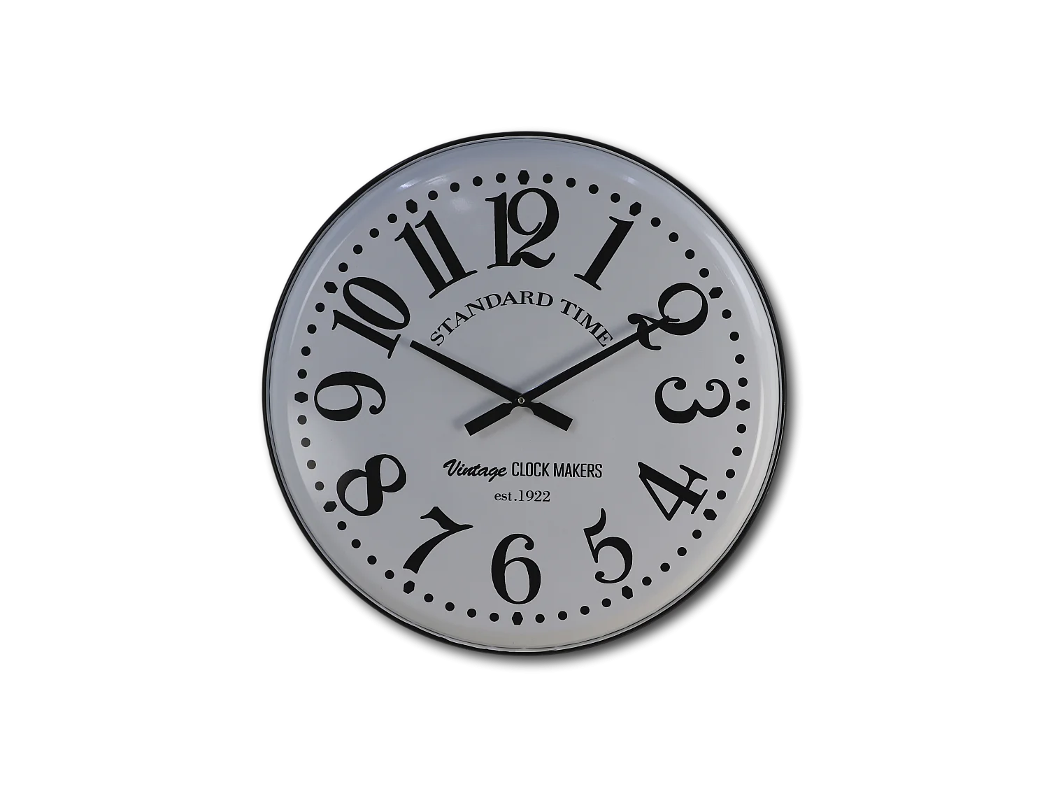 Roman - Horloge murale - fer - blanc - 62 x 5 x 62 cm