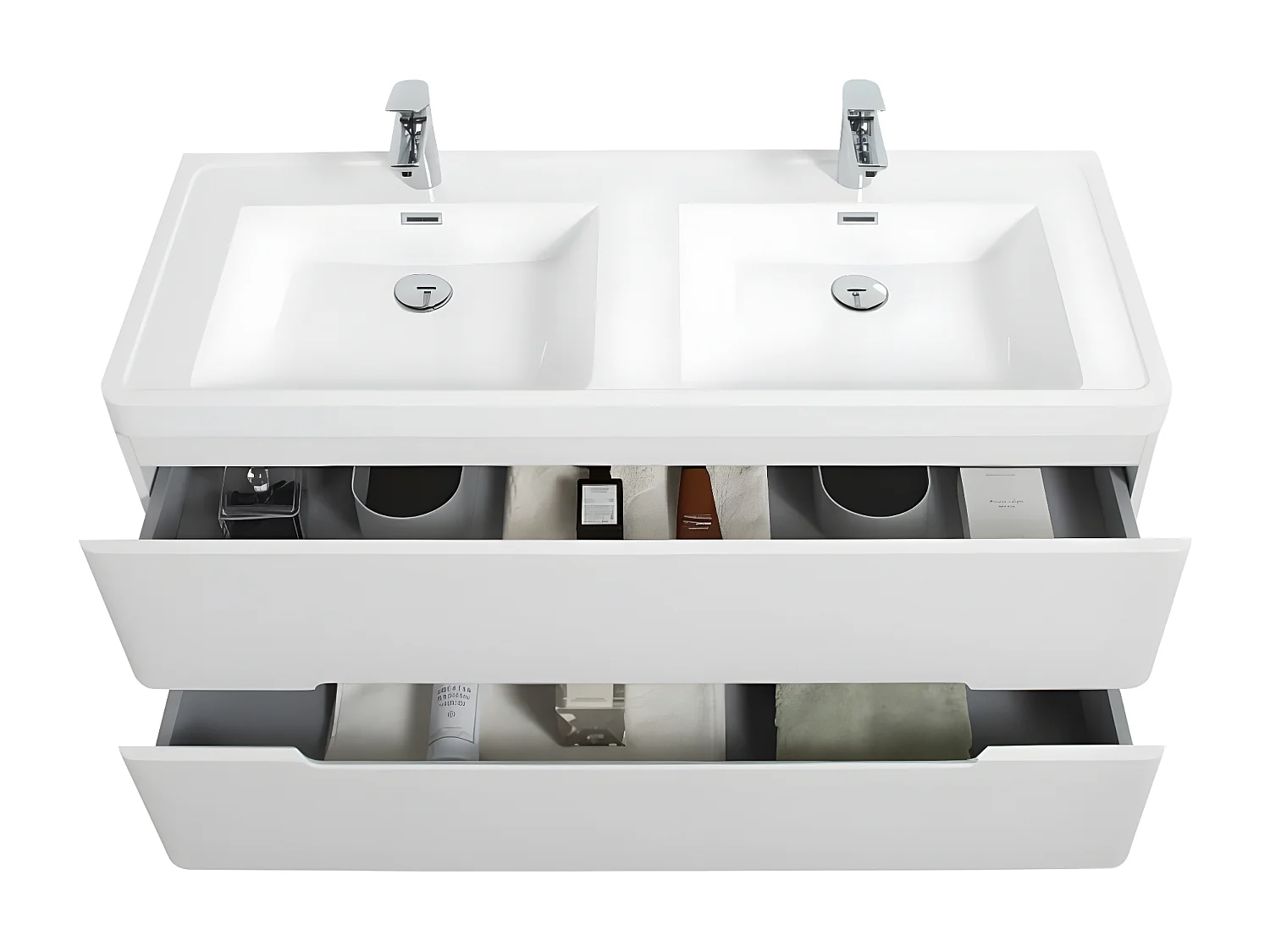 Ensemble de meubles de salle de bain lavabo de 120 cm avec armoire (sans robinet ni bonde)