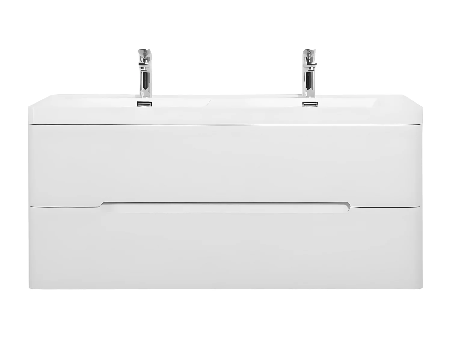 Ensemble de meubles de salle de bain lavabo de 120 cm avec armoire (sans robinet ni bonde)