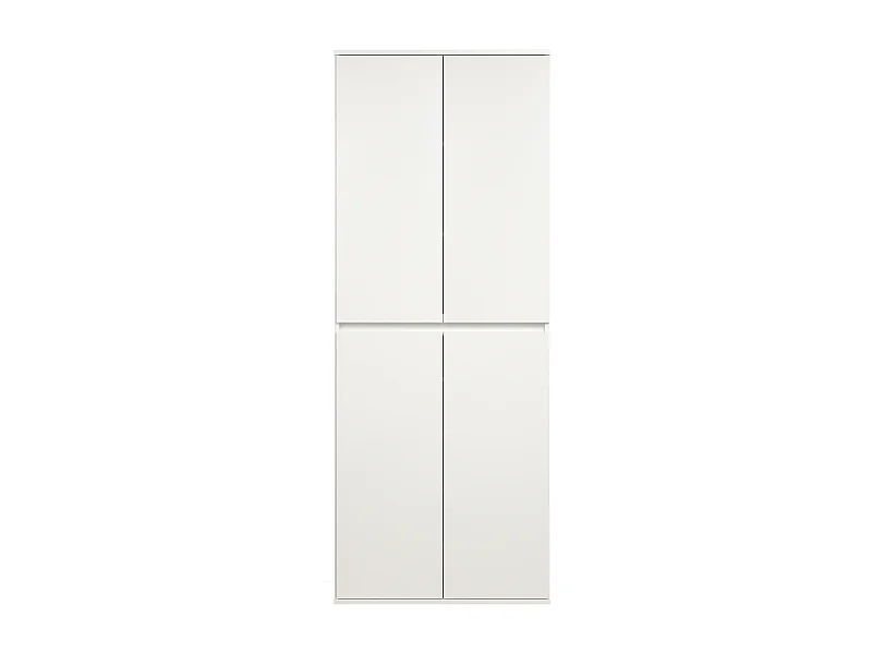 Armoire - Mélaminé - Blanc - 74 - 191 - 34 cm