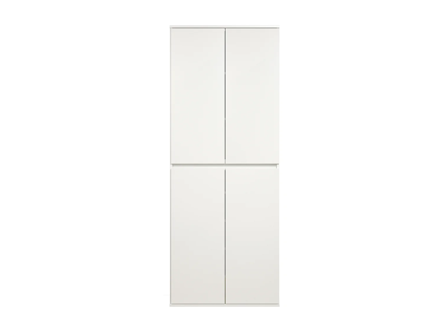 Armoire - Mélaminé - Blanc - 74 - 191 - 34 cm