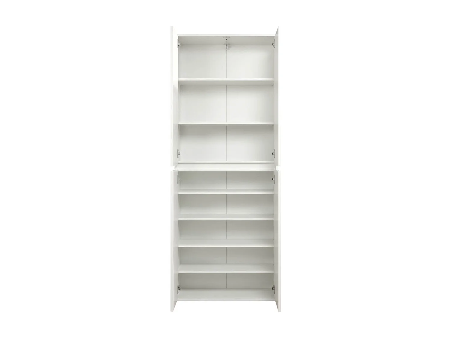 Nevada armoire de rangement 4 portes, blanc.