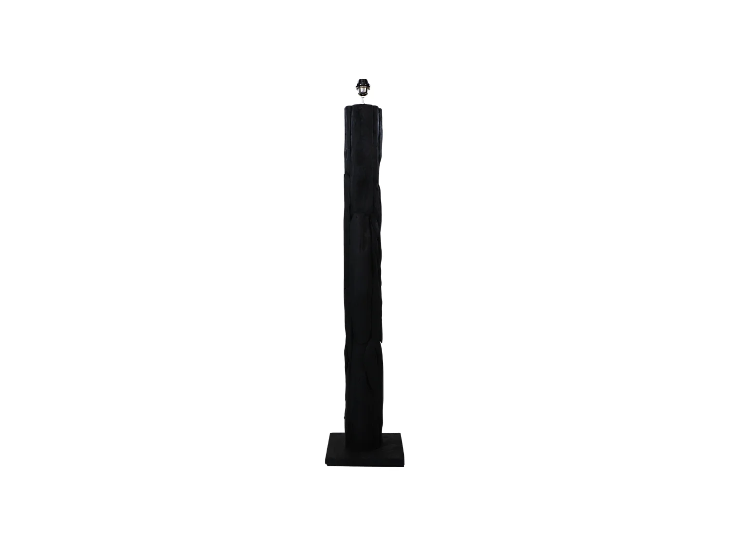 Lampadaire noire ronde - Racine de Teck 30*30*145