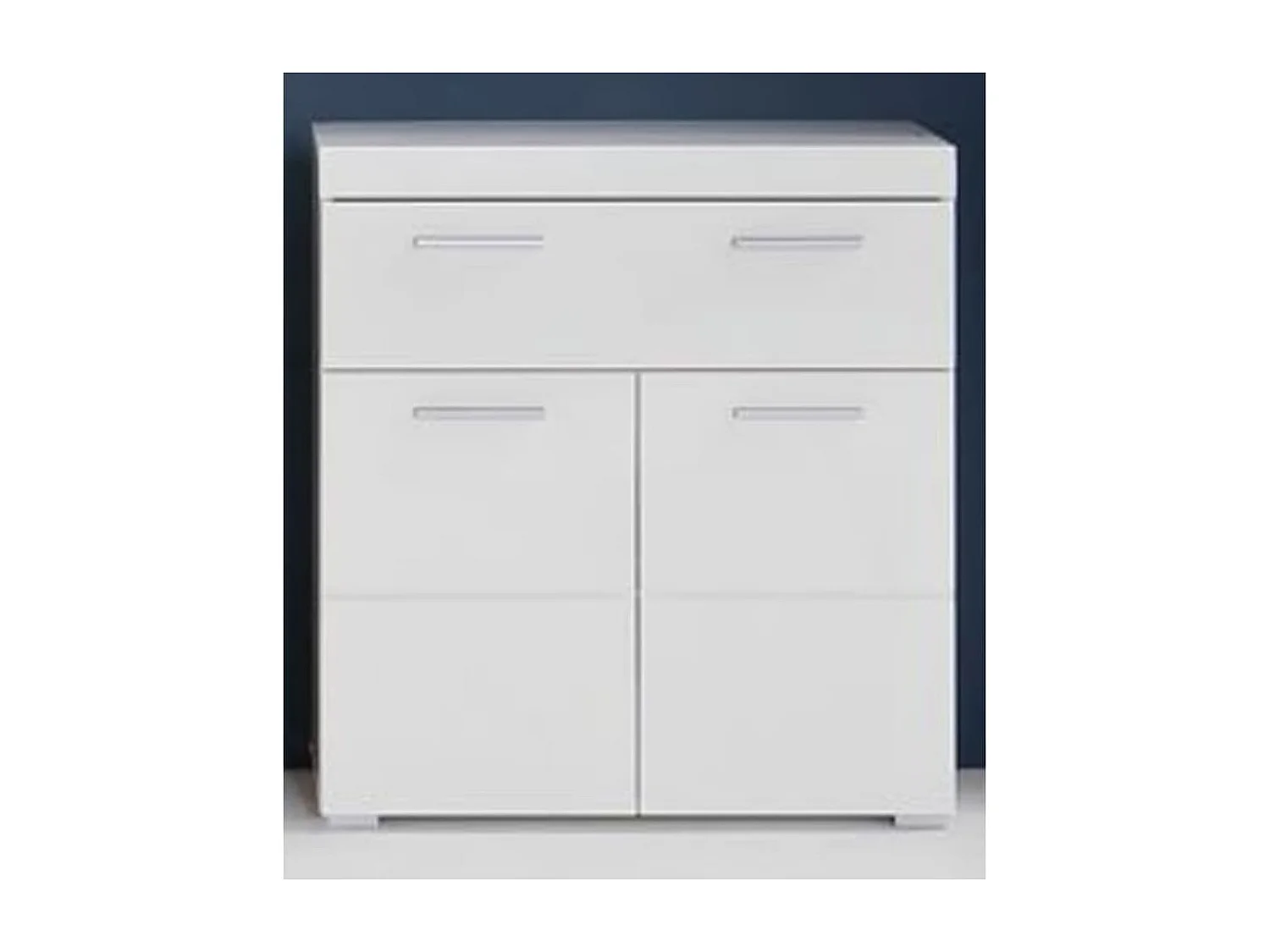 Armoire de sol de salle de bain Amanda Blanc