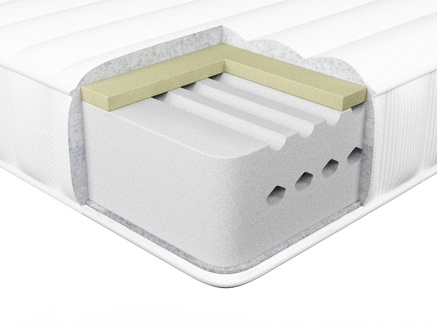 Matelas à mémoire de forme FANCY Moyennement ferme 180 x 200 cm