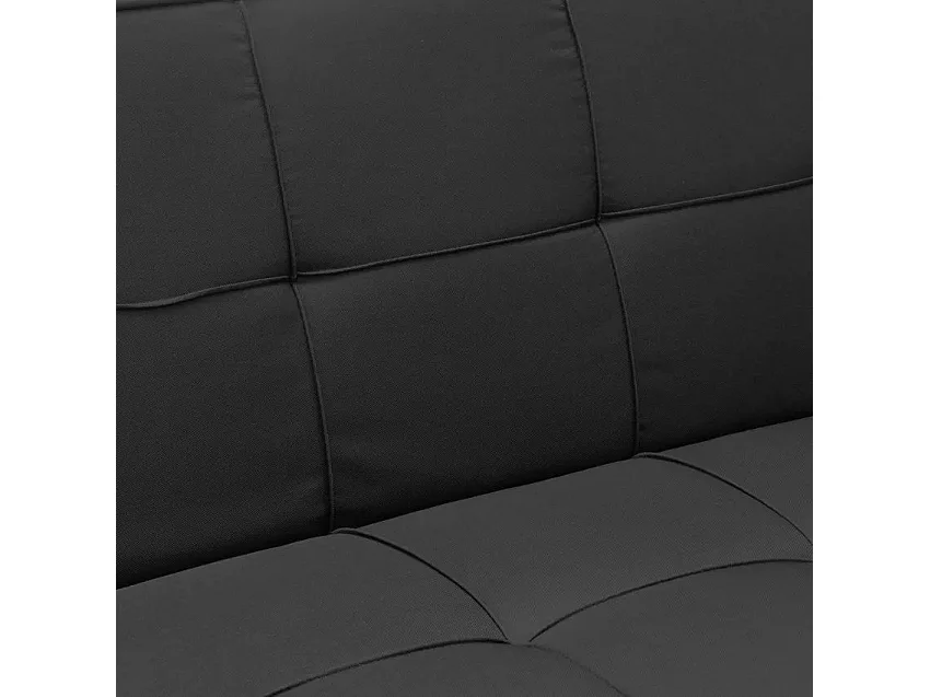 Divano letto convertibile a 3 posti clic clac moderno robusto Mandorlo