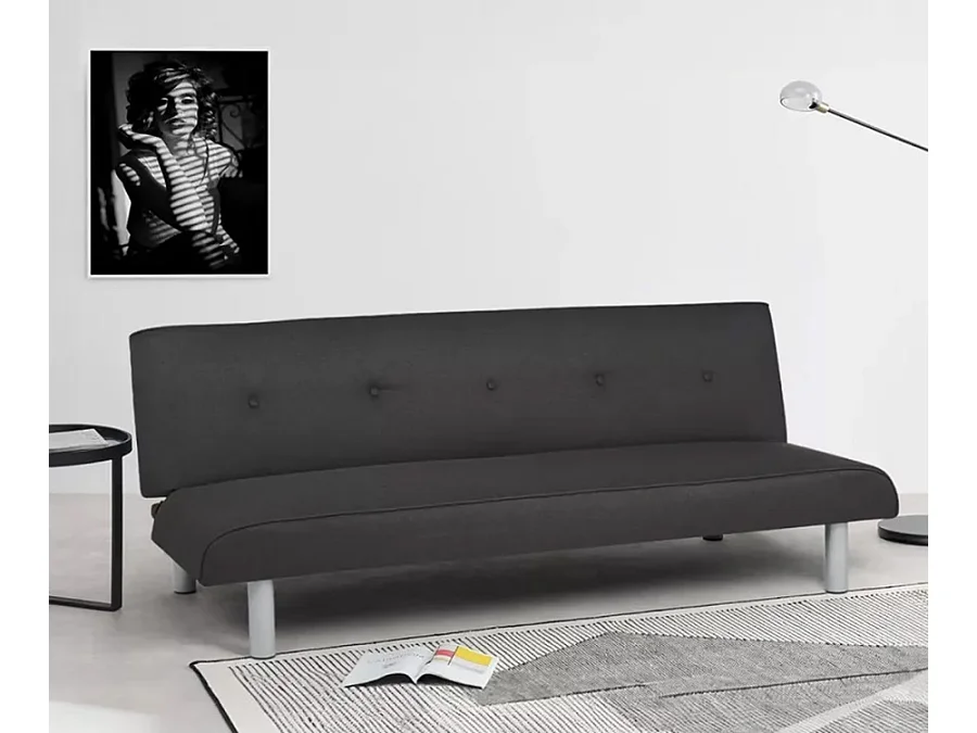 Divano letto 3 posti convertibile in tessuto XL Agrifoglio