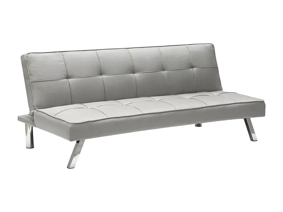 Divano letto convertibile a 3 posti clic clac moderno robusto Mandorlo