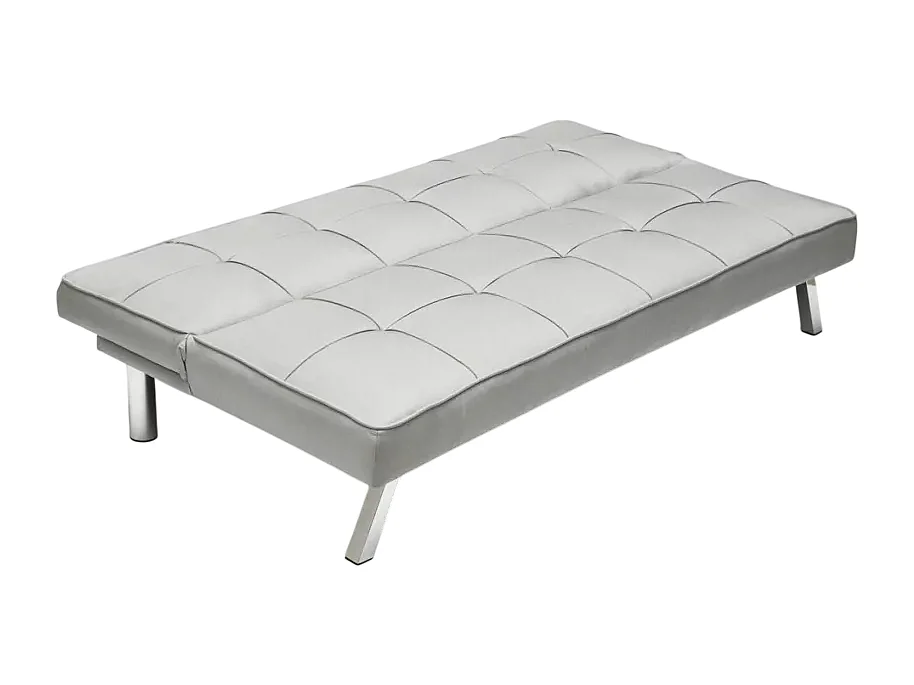 Design Schlafsofa Gemma, moderne 2-Sitzer Couch Mit Schlaffunktion - Grau