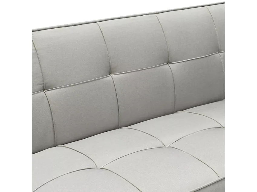 Design Schlafsofa Gemma, moderne 2-Sitzer Couch Mit Schlaffunktion - Grau