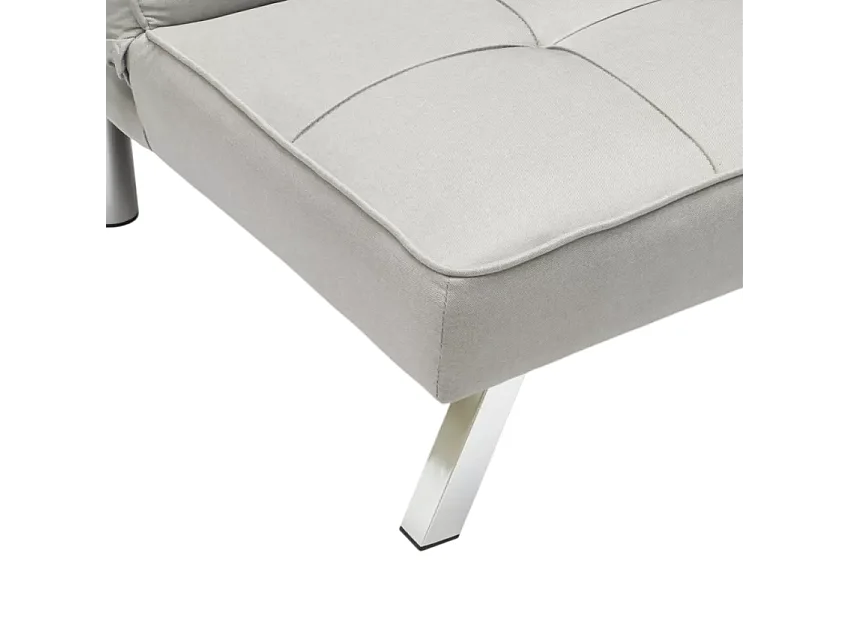 Design Schlafsofa Gemma, moderne 2-Sitzer Couch Mit Schlaffunktion - Grau