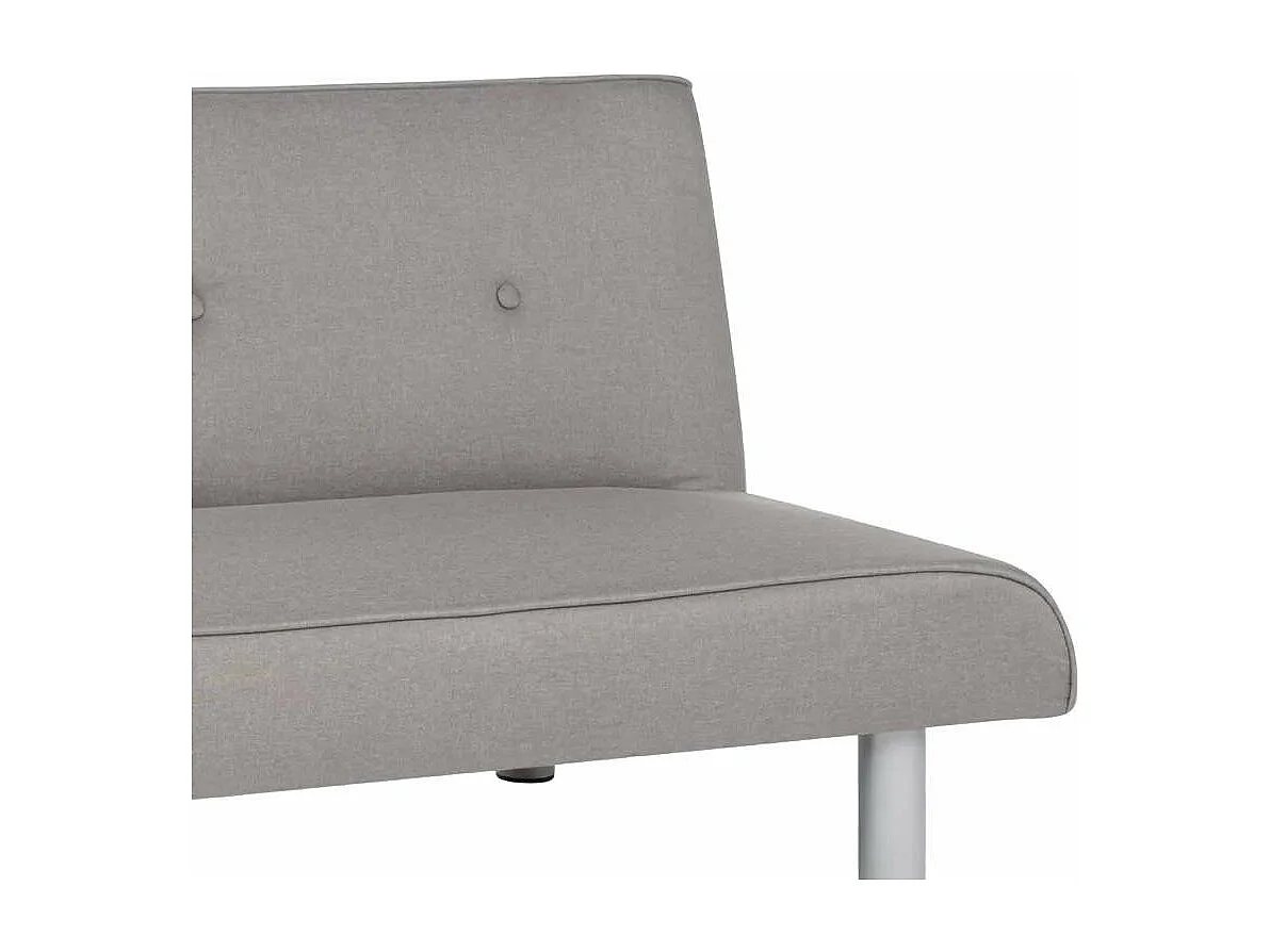 Schlafsofa 3-Sitzer aus Stoff für Wohnzimmer Larimar XL - Grau