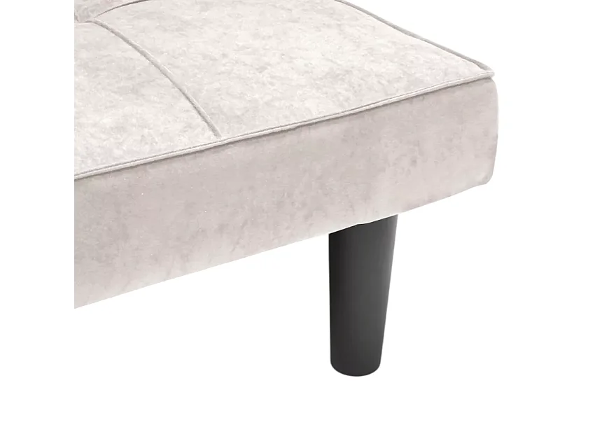 Giada 2-Sitzer Stoff Design Sofa Bett für Haus und Büro - Weiß