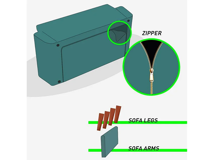Divano letto convertibile 3 posti clic-clac velluto piedi dorati Melo