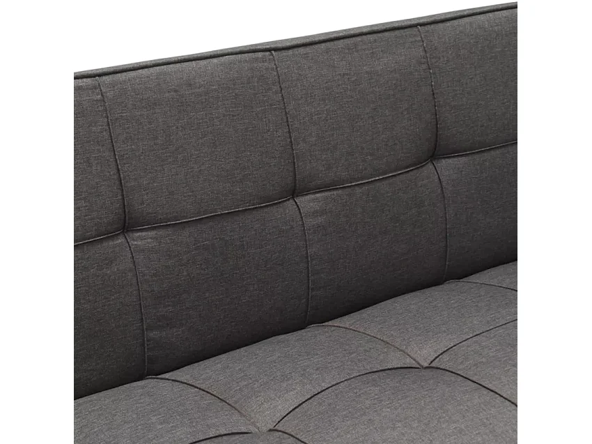 Divano letto convertibile a 3 posti clic clac moderno robusto Mandorlo