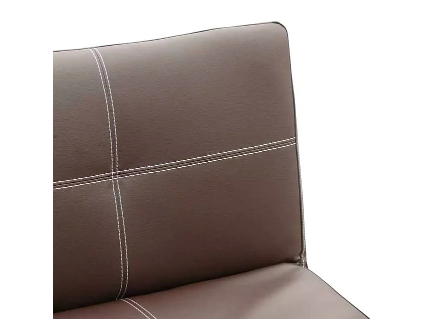 Divano 3 posti in similpelle convertibile moderno Quercia