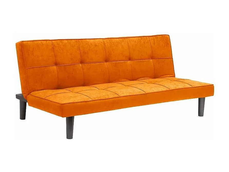 Divano letto clic-clac 3 posti in tessuto moderno e chic Pesco