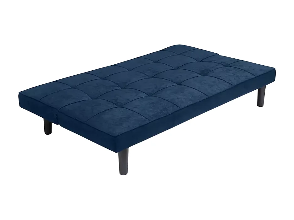 Giada 2-Sitzer Stoff Design Sofa Bett für Haus und Büro - Blau