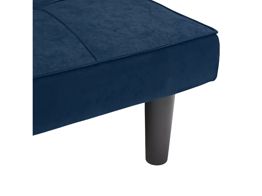 Giada 2-Sitzer Stoff Design Sofa Bett für Haus und Büro - Blau