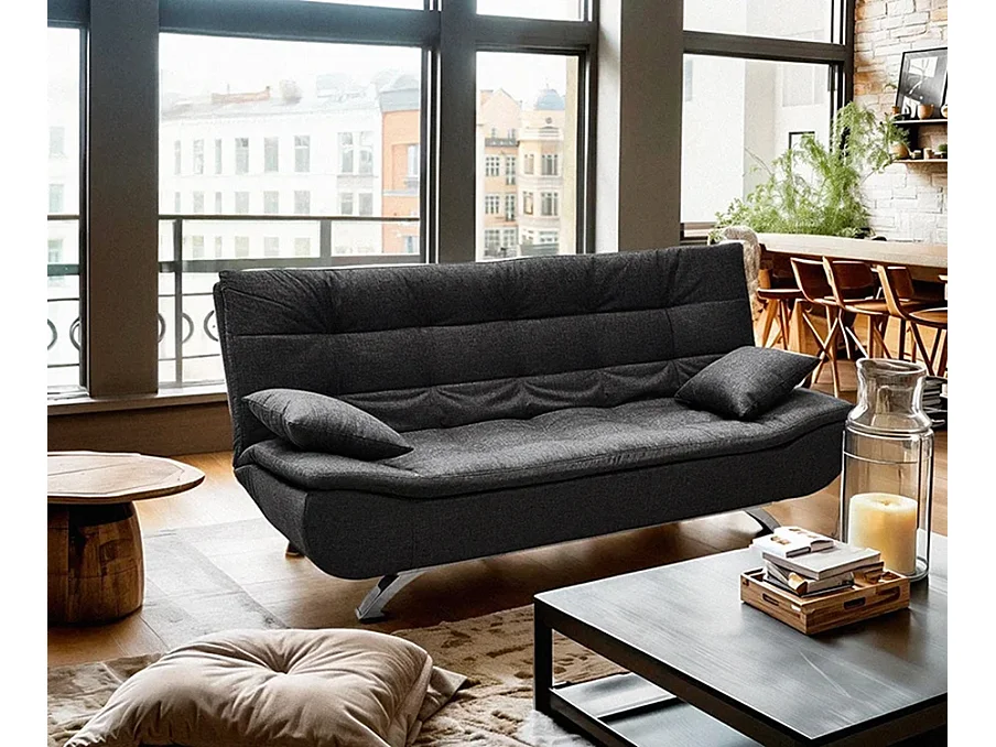 Divano 2 posti clic-clac in microfibra di design moderno Cipresso