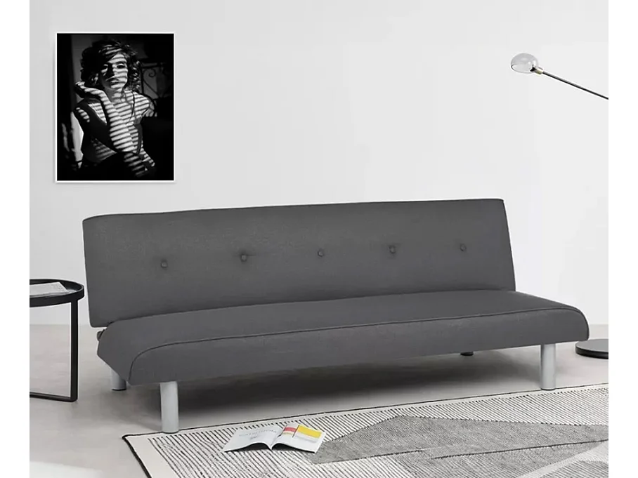 Divano letto 3 posti convertibile in tessuto XL Agrifoglio