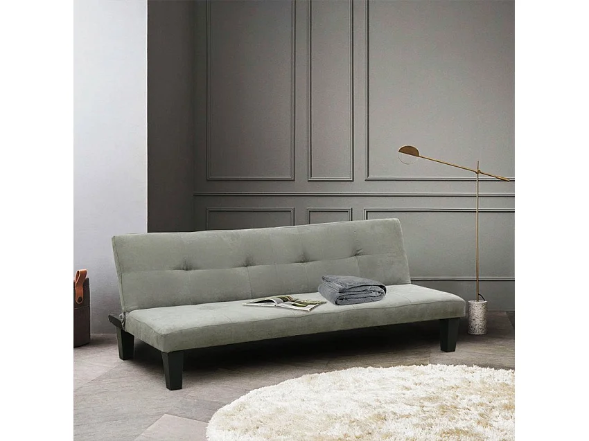 Divano letto convertibile a 3 posti clic clac design moderno Prugno