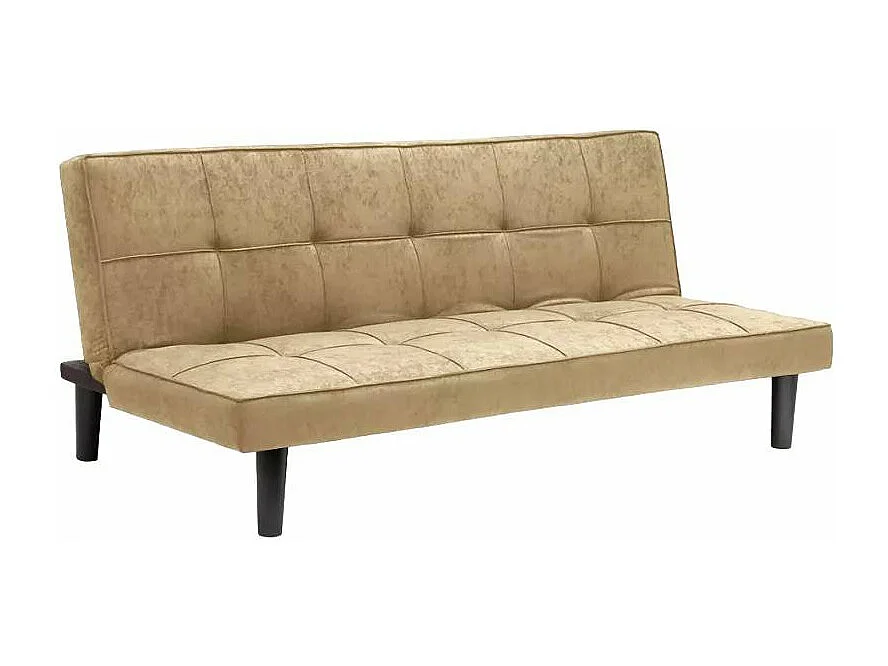 Divano letto clic-clac 3 posti in tessuto moderno e chic Pesco