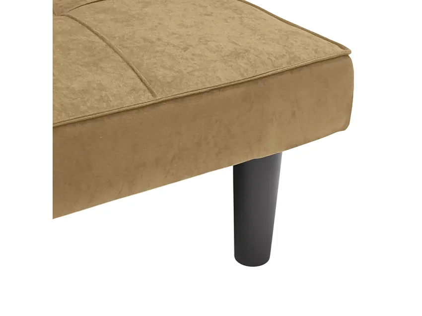 Divano letto clic-clac 3 posti in tessuto moderno e chic Pesco