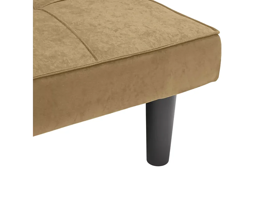 Giada 2-Sitzer Stoff Design Sofa Bett für Haus und Büro - Beige