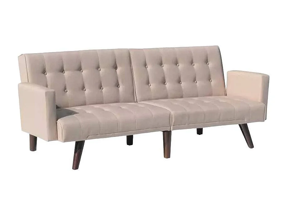 Canapé clic-clac 3 places en tissu Pero