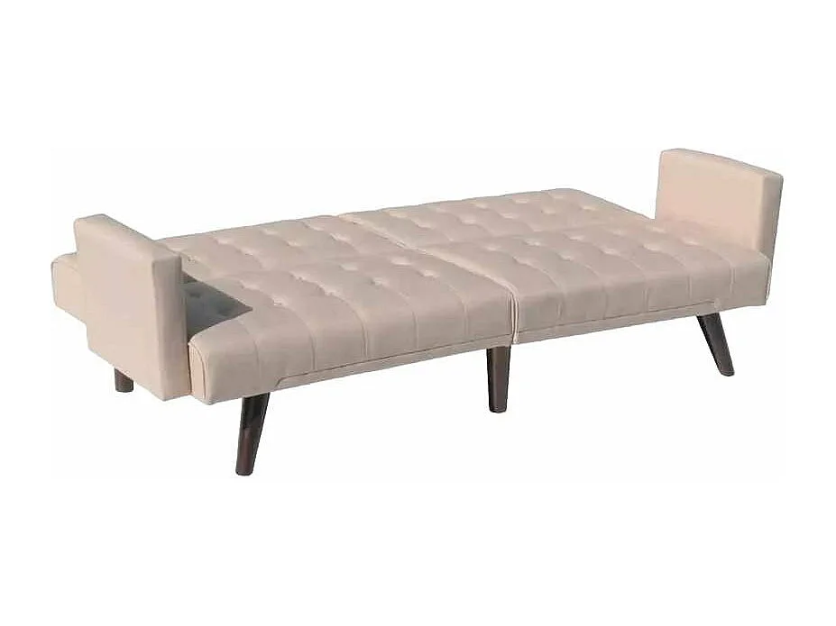 Canapé clic-clac 3 places en tissu Pero